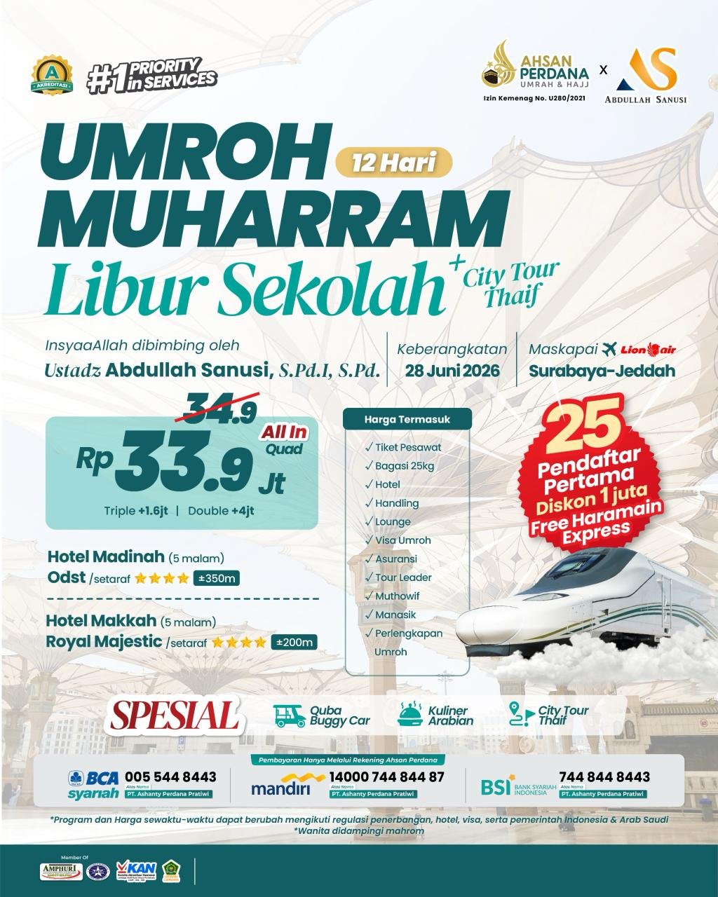 umroh sunnah murah januari 2026